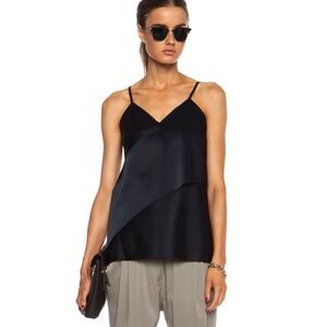 NWT 3.1 Philip Lim Sash Slip Top in Dark Navy $426 - Silk Blend Cami